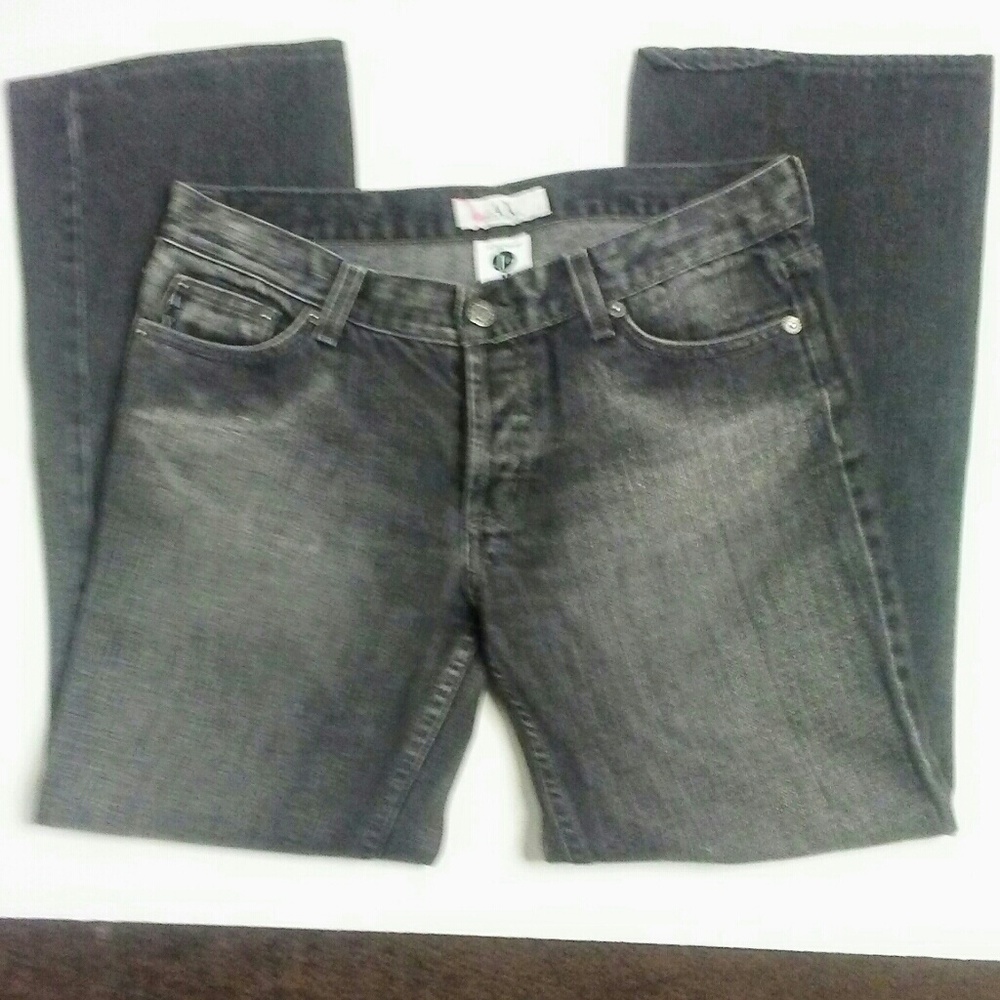 A-X low-rise bootcut j-24 AR black jean